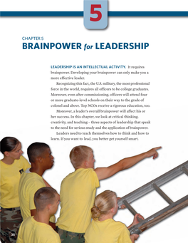 CHAPTER 5 BRAINPOWER for LEADERSHIP