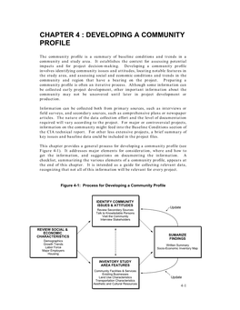 Chapter 4 : Developing a Community Profile