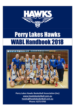 PERRY LAKES HAWKS WABL Handbook 2017