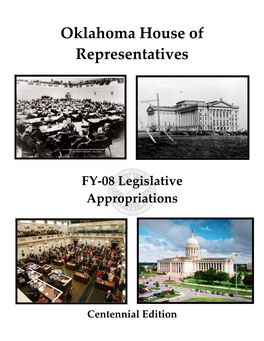 FY-08 Legislative Appropriations
