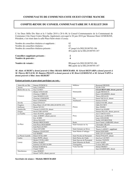 Communaute De Communes Cote Ouest Centre Manche