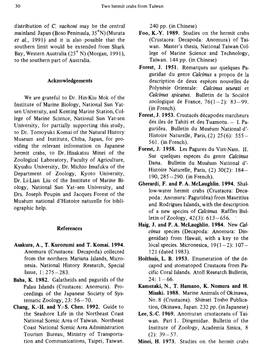 Distribution of C Vachoni May Be the Central Mainland