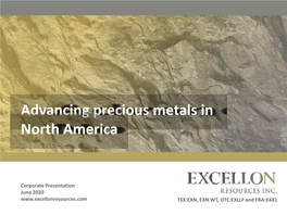 Advancing Precious Metals in North America