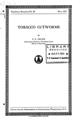 Tobacco Cutworms