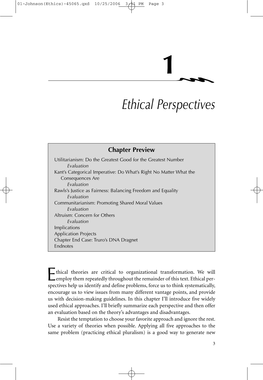 Ethical Perspectives