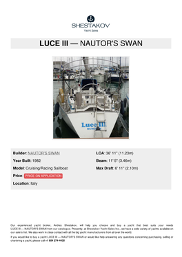 Luce Iii — Nautor's Swan