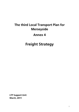 Merseyside Freight Strategy