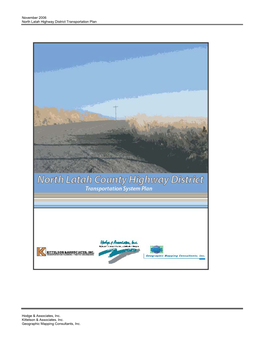 November 2006 North Latah Highway District Transportation Plan Hodge