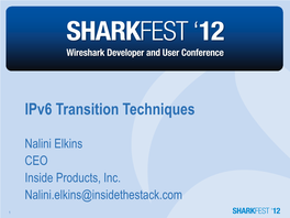 Ipv6 Transition Techniques