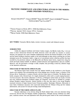 Tetonic Inheritance and Structural Styles in the Merida