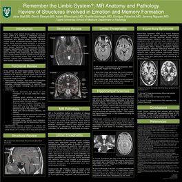 Remember the Limbic System?: Aftermr the First Generalized Anatomy Seizure Oc- and Pathology Curred