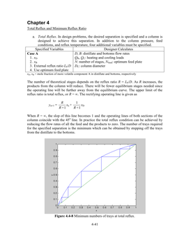 Minimum Reflux Ratio
