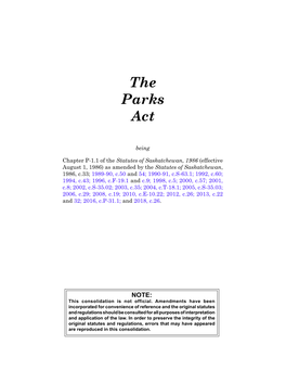 The Parks Act