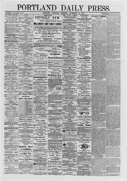 Portland Daily Press: November 10,1870