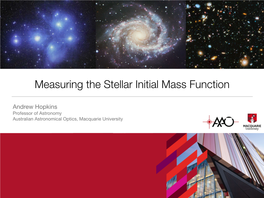 Measuring the Stellar Initial Mass Function