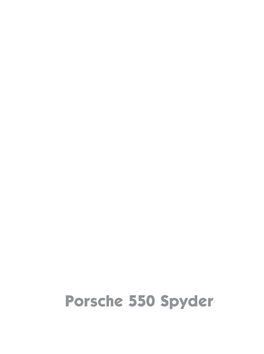 Porsche 550 Spyder