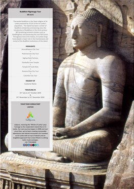 Buddhist Pilgrimage Tour 09 DAYS