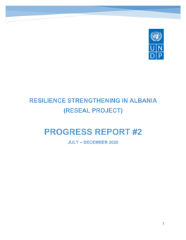 RESEAL PROJECT Progress Report #2 July – December 2020
