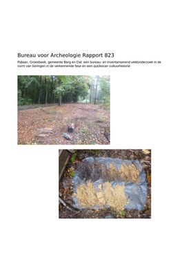 Bijlage 2 Archeologisch Onderzoek Rijlaan Groesbeek