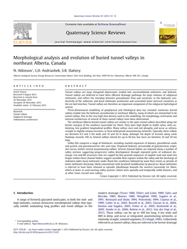 Morphological Analysis and Evolution of Buried Tunnel Valleys in Northeast Alberta, Canada