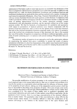 Skyrmion Deformation in Finite Nuclei