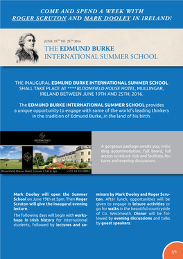 Edmund Burke International Summer School