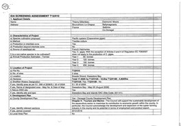 Eia Screening Assessment T12/410 1