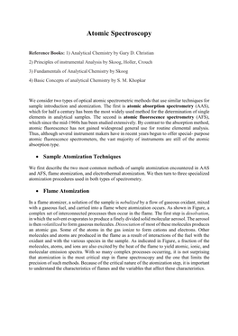 Atomic Spectroscopy