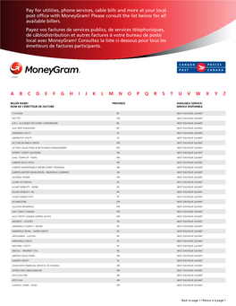 Moneygram | Canada Post