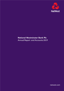 National Westminster Bank Plc Annual Report and Accounts 2019