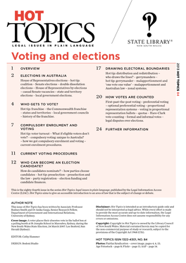 Voting and Elections Voting