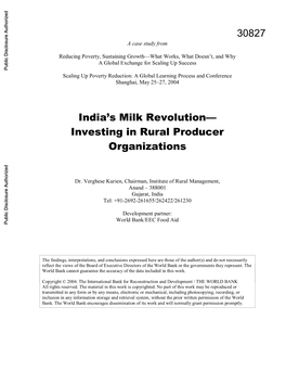 India's Milk Revolution