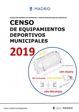 Censo De Equipamientos Deportivos Municipales