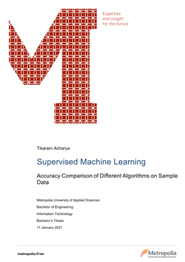 Supervised Machine Learning