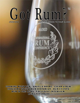 COOKING with RUM - Angel’S Share - CIGAR & Rum - INDUSTRY FOCUS - RUM HISTORIAN - RUM EVENTS - RUM in the NEWS - EXCLUSIVE INTERVIEW - RUM UNIVERSITY 6