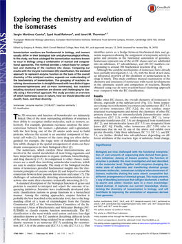 Exploring the Chemistry and Evolution of the Isomerases