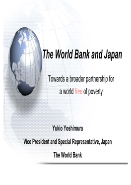 The World Bank and Japan