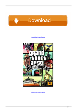 Grand Theft Auto Torrent