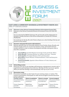 East Africa Community Business & Investment