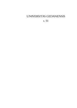 Universitas Gedanensis T. 51