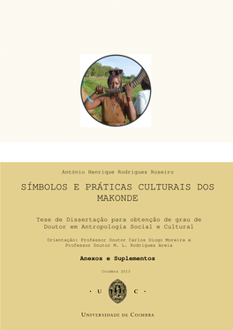 Símbolos E Práticas Culturais Dos Makonde