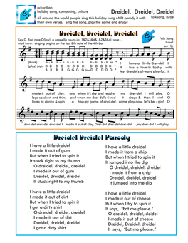 Dreidel, Dreidel, Dreidel All Around the World People Sing This Holiday Song and Parody It with Folksong, Israel Their Own Verses