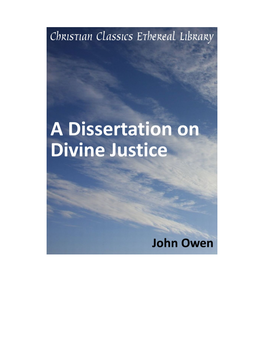 A Dissertation on Divine Justice