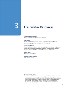 Freshwater Resources