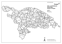 Orts- Und Politische Gemeinden Kanton Thurgau