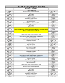 NASA-TV-Schedule-For-Week-Of 4-5-2021