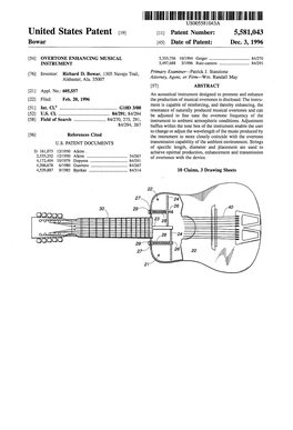 III IIHIII USOO5581043A United States Patent (19) 11 Patent Number: 5,581,043 Bowar 45) Date of Patent: Dec