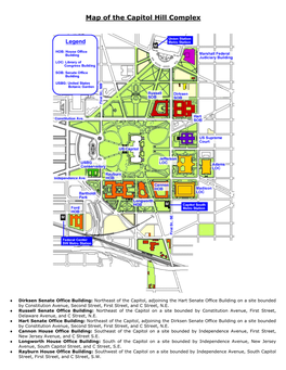 Map of the Capitol Hill Complex