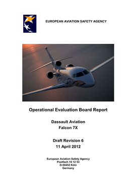Dassault Aviation Falcon 7X Draft Revision 6 11 April 2012