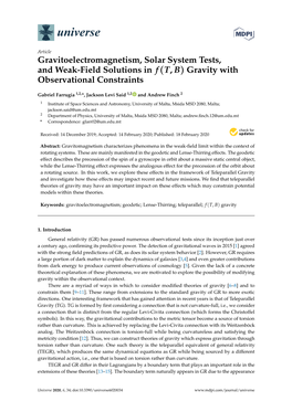 Gravitoelectromagnetism, Solar System Tests, and Weak-Field Solutions in F (T, B) Gravity with Observational Constraints